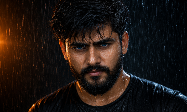 Ultra Realistic Rain Portrait