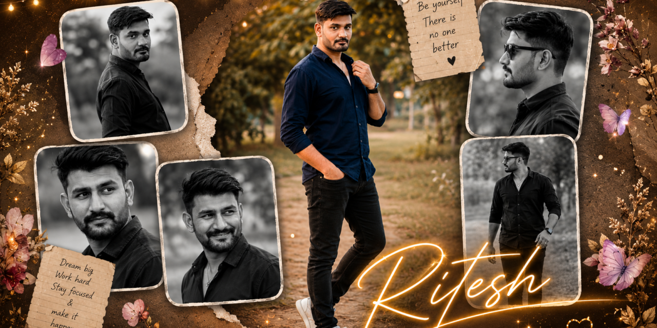 Luxury Instagram Photo Collage Portrait