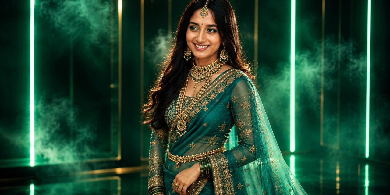 Ultra Realistic Indian Green Portrait