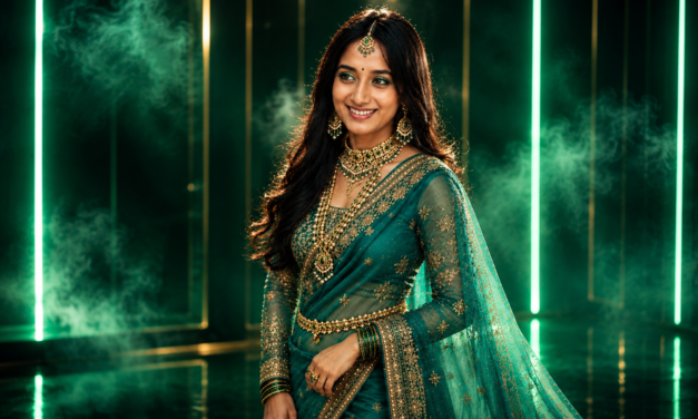 Ultra Realistic Indian Green Portrait