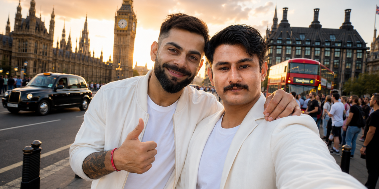Ultra Realistic Virat Kohli Selfie