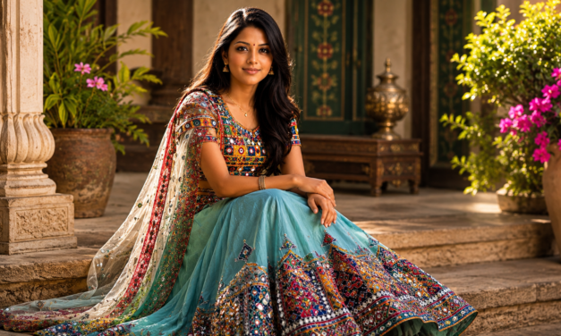 Royal Lehenga Portrait AI Prompt