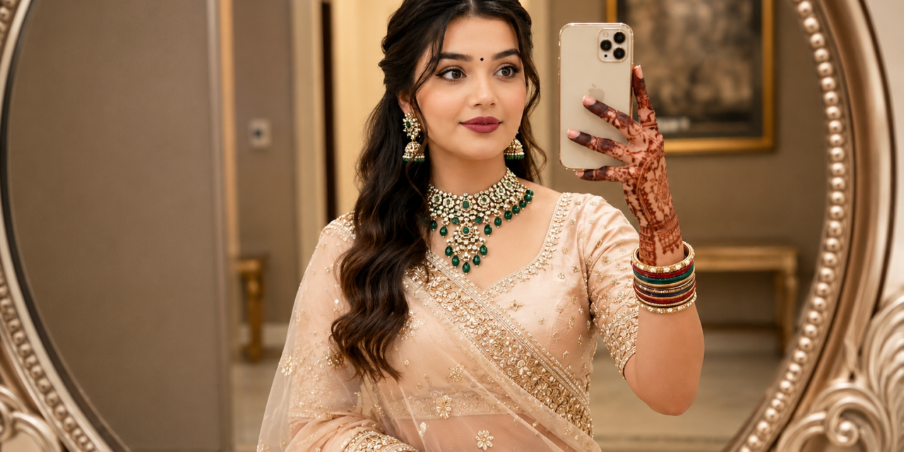 Bridal Mirror Selfie