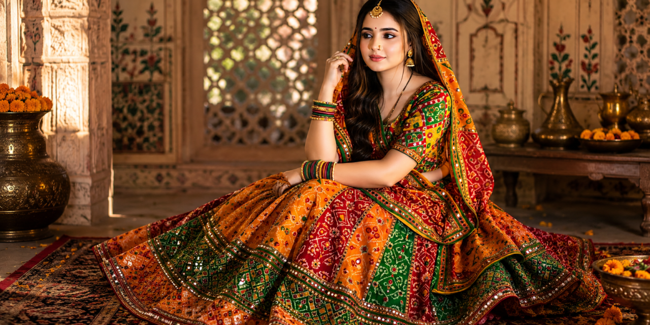Royal Rajasthani Lehenga AI Prompt