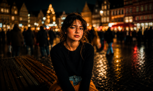 Cinematic Night Portrait AI Prompt
