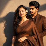 Brown Aesthetic Couple AI Photo Editing Prompt | 8K Cinematic Shadow Portrait