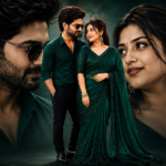 Stylish Romantic Couple Portrait in Emerald Green Outfit | HD Love Photo
