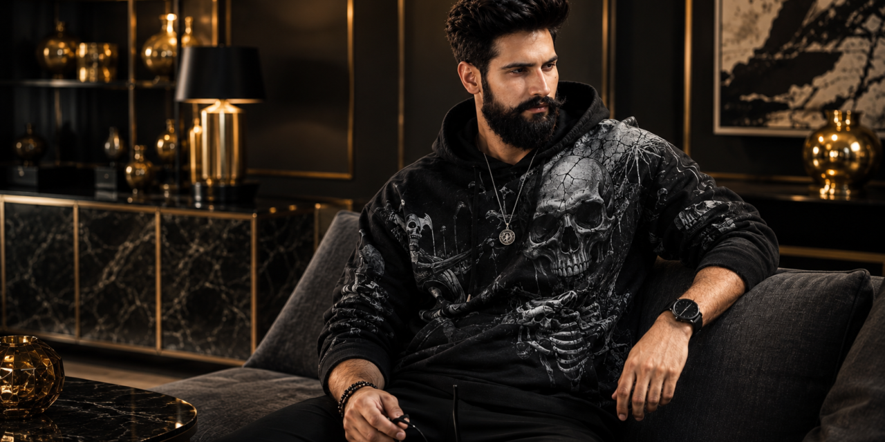 Ultra Realistic Luxury Hoodie Portrait