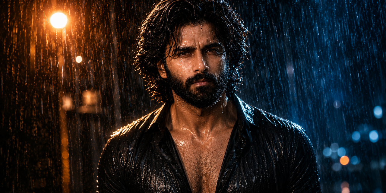 Ultra Realistic Rain Portrait