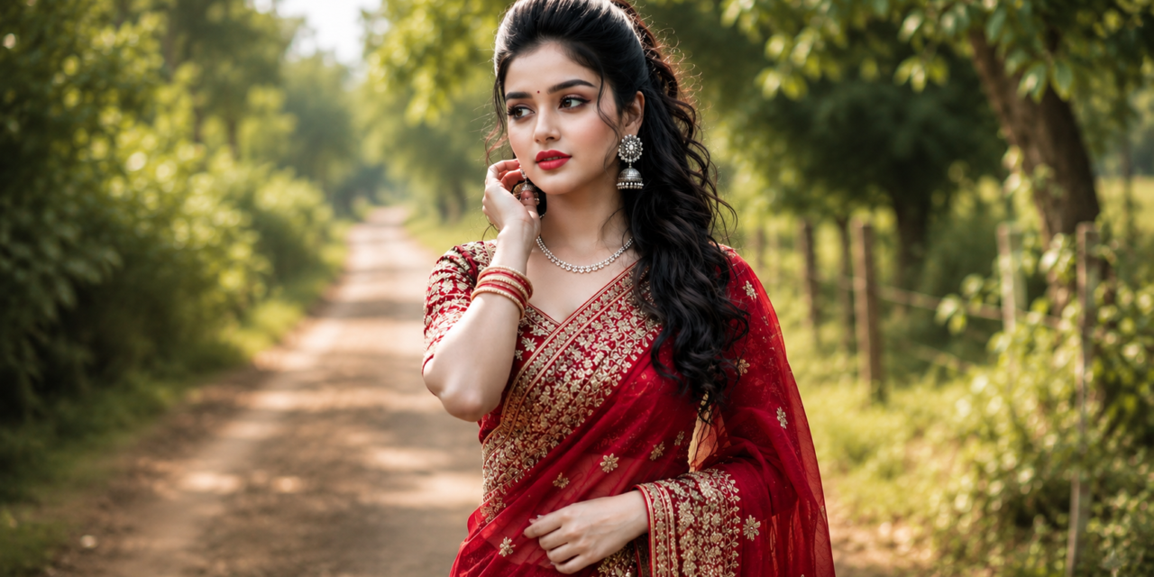 Cinematic Outdoor Indian Girl Portrait