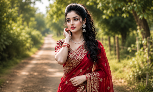 Cinematic Outdoor Indian Girl Portrait