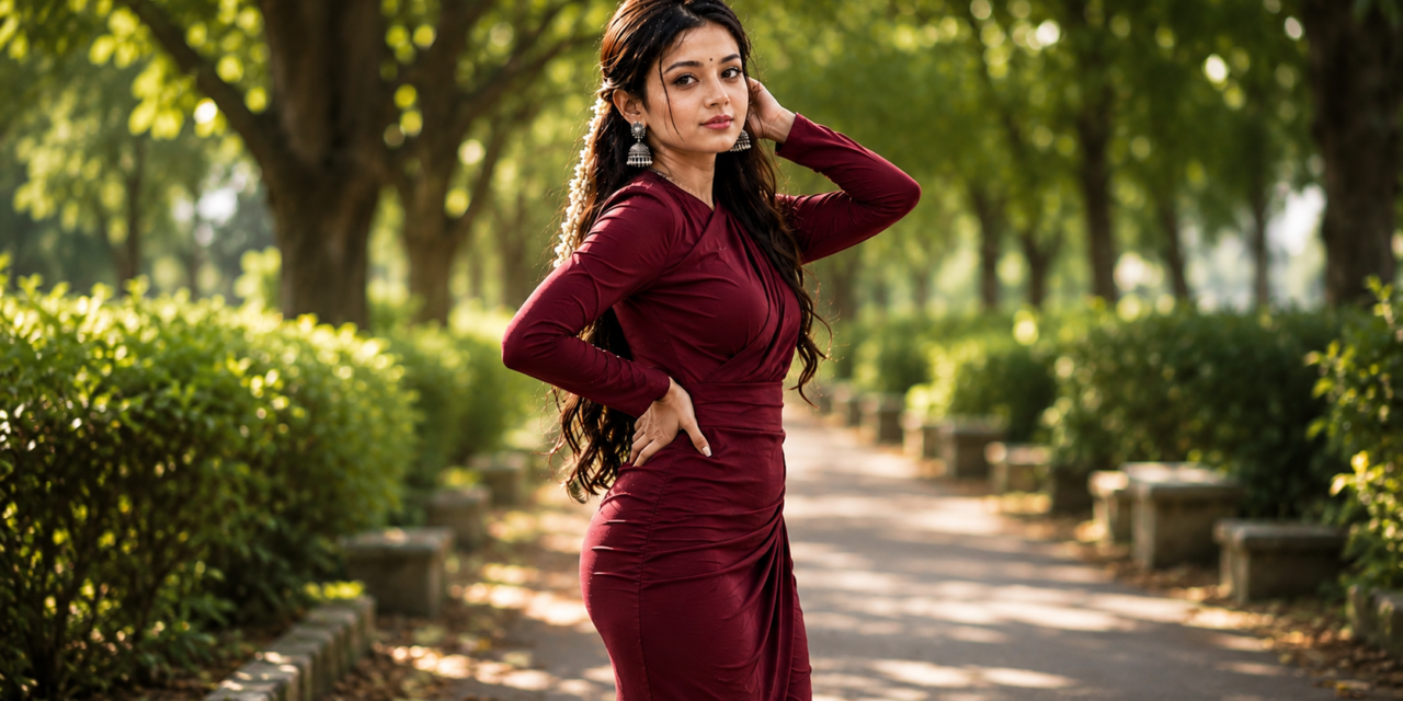 Cinematic Outdoor Fashion Portrait