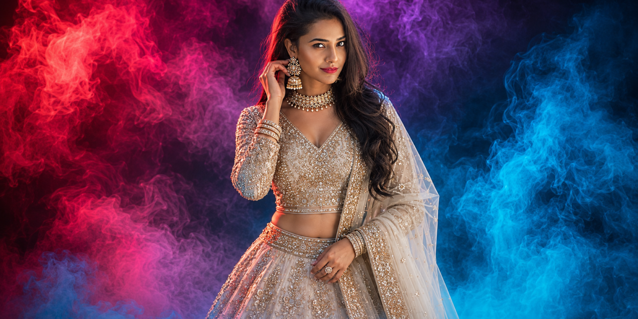 Indian Girl Smoke Effect AI Photo Editing Prompt