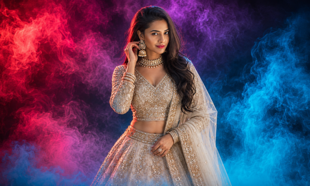 Indian Girl Smoke Effect AI Photo Editing Prompt