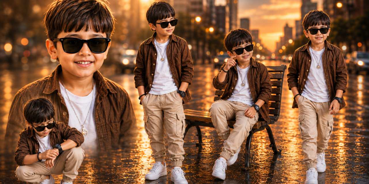Kids Fashion AI Photo Editing Prompt