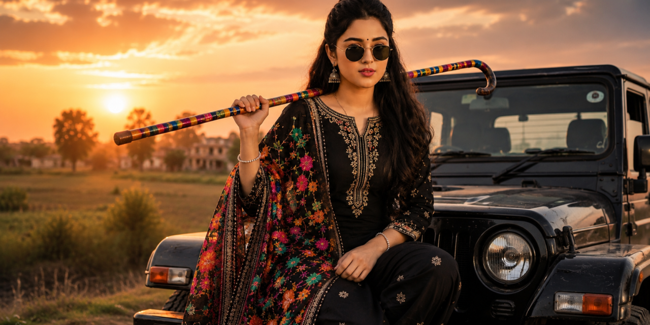 Cinematic Punjabi Queen Portrait