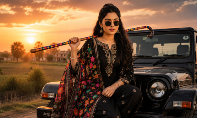 Cinematic Punjabi Queen Portrait