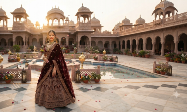 Cinematic Royal Indian Palace Portrait