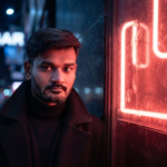 Neo Noir Cinematic Portrait