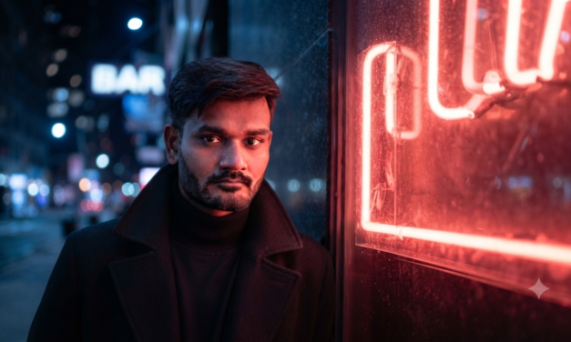 Neo Noir Cinematic Portrait