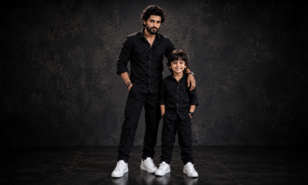 Brothers AI Photo Editing Prompt – Matching Black Outfit Portrait