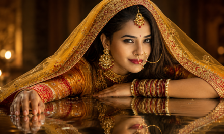 Indian Bridal Ghunghat AI Photo Editing Prompt – Face Lock & 8K