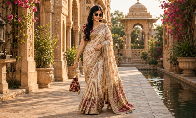 Realistic Indian Saree Portrait AI Prompt — Face Lock & 8K Quality