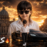 Boss Boy AI Photo Prompt – Cinematic Child Portrait with Face Lock