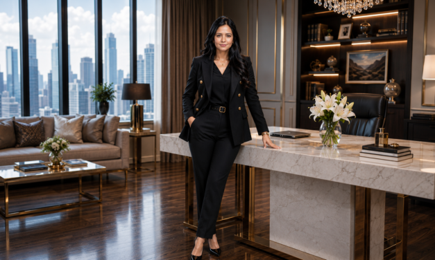 Luxury Business Woman AI Photo Editing Prompt with Face Lock