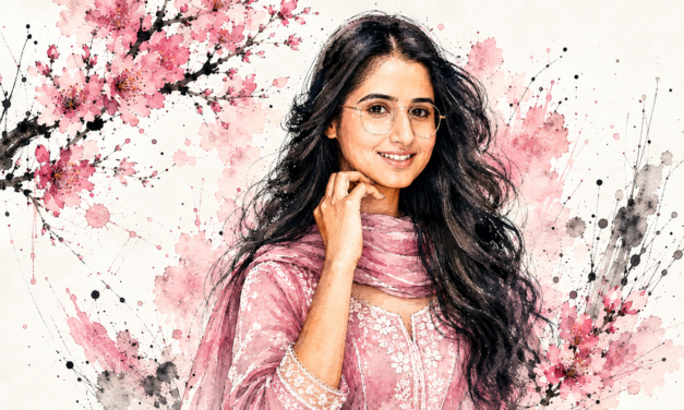 Watercolor Portrait Prompt – Indian Girl Artistic AI Photo Editing