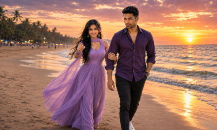 Beach Couple Photo Prompt – Romantic Sunset AI Photo Editing