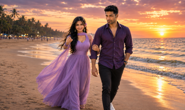 Beach Couple Photo Prompt – Romantic Sunset AI Photo Editing