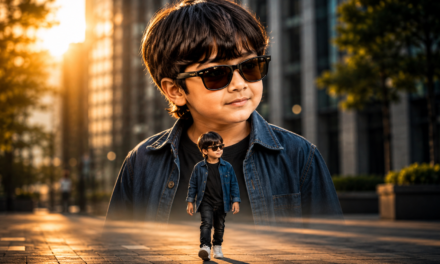 Kids Photo Editing Prompt – Cinematic Portrait with Sunglasses